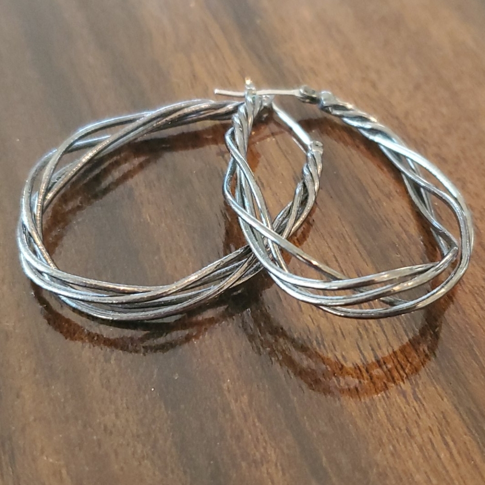 Twist Hoop Earrings